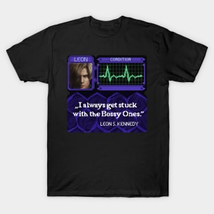 Leon Kennedy Pixel Art T-Shirt